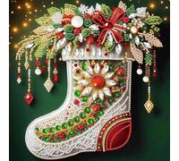 Calcetín parcial de bricolaje 5D con molde especial para pintura de diamantes, arte con gemas para adultos y principiantes, idea de regalo para el hogar, decoración de pared, pinturas de