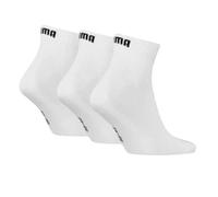 Calcetín PUMA QUARTER PLAIN 3P 701230337 300 Blanco - Talla: 43/46