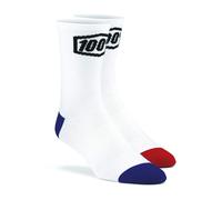 Calcetines 100%-USA Terrain MTB blanco S/M