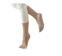 Calcetines 5 Dedos 3 Pares De Calcetines Deportivos For Mujer, Calcetín Largo Y Cálido Con Agarre De 5 Dedos, Calcetines De Silicona Sólida Antideslizantes For Entrenamiento Físico, Danza, Yoga, Pilat