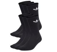 Calcetines adidas Hombre Mujer Negro 6 Piezas Originals Gimnasio Deportivos Rizo