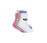 Calcetines adidas kids lin ank 5p infantil rosa 22 - 24