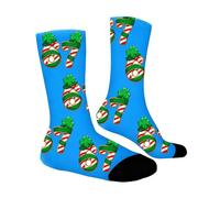 Calcetines Adolescentes Chico - Calcetines Divertidos con Temática De Hielo para Niños De 7 A 12 Años Suaves Y con Un Bonito Estampado Duraderos para Uso Diario (Blue 7-13 Years)