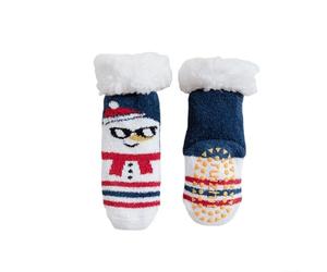 Calcetines Adolescentes Chico - Tendencias Calcetines Pantuflas para Bebé Calcetines Navideños Suaves para Niños Pequeños Calcetines Cálidos De Vellón Que No Son De Invierno (Ny1 S)
