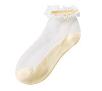 Calcetines al aire libre de invierno para mujer, diseño floral, de malla, calcetines lindos, informales, cortos, sóli