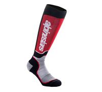 Calcetines Alpinestars MX Plus negro-rojo-gris L
