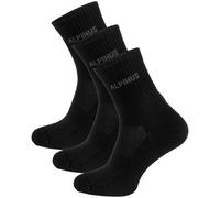 Calcetines Alpinus Alpamayo 3-Pack Hombre Senderismo Caminar Negro