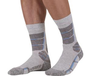 Calcetines altos de senderismo Monnet Calcetines altos de lino Trek (AZUL GRIS)