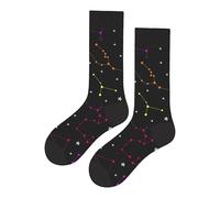 Calcetines Altos Divertidos Unisex con Dibujos de Constelaciones, Talla única 37-44