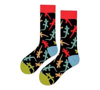 Calcetines Altos Divertidos Unisex con Dibujos de Salamandras, Talla única 37-44