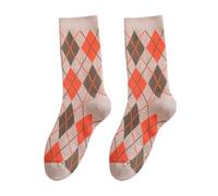 Calcetines altos hasta la pantorrilla para hombre y mujer, transpirables, mezcla de algodón suave, versátil, para hacer deporte, uso diario o calidad duradera con un discreto patrón de impresión ideal
