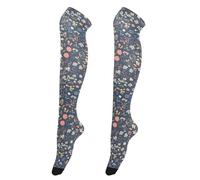 Calcetines altos hasta la rodilla para mujer, a la moda, calcetines altos hasta el muslo, extra largos para novias, novedosos, calcetines altos por encima de la rodilla para bailes, cuentos de hadas