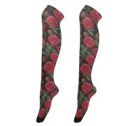 Calcetines altos hasta la rodilla para mujer, a la moda, calcetines altos hasta el muslo, extra largos para novias, novedosos, calcetines altos por encima de la rodilla para bailes, cuentos de hadas