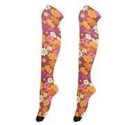 Calcetines altos hasta la rodilla para mujer, a la moda, calcetines altos hasta el muslo, extra largos para novias, novedosos, calcetines altos por encima de la rodilla para bailes, cuentos de hadas