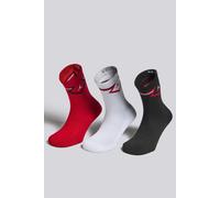 Calcetines Altos Jordan Diamond Pack 3 Niños Rojos talla M