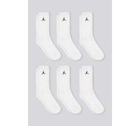 Calcetines Altos Jordan Everyday Pack 6 Niño Blanco talla M