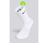Calcetines Altos Nike Everyday Pack 6 Niño Blancos talla S