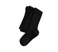 Calcetines altos para niñas, mallas de punto, medias de algodón, medias escolares gruesas, cálidas, suaves, duraderas, para ropa escolar, medias térmicas elásticas, suaves, de 6 meses a 9 años, Negro