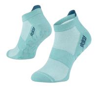 Calcetines antideslizantes con impresión ABS - Calcetines cortos unisex para yoga, pilates, fitness, hogar, transpirables, SKOKSY, verde claro, 41-46