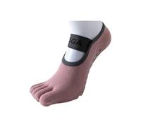 Calcetines Antideslizantes de Yoga para Mujer Calcetines antideslizantes de silicona for yoga for mujer. 1 par de calcetines de cinco dedos for mujer, calcetines de fitness for pilates.(Pink)