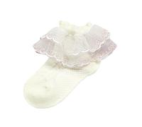 Calcetines Antideslizantes Futbol NiñO-Calcetines Termicos Bebe Calcetines De AlgodóN Lindos De Primavera Y OtoñO Calcetines De Encaje Bordados Delicados Calcetines De Princesa De Encaje