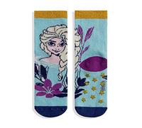 Calcetines antideslizantes niña Disney Frozen Elsa y Anna de algodón niña lurex 5686, turquesa, 23-26