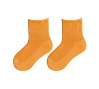 Calcetines Antideslizantes NiñO Invierno-Calcetines Bebe 2 AñOs Calcetines De Color Caramelo para Primavera Y Verano para NiñOs, Calcetines De Malla Fina para NiñOs Y NiñAs (Orange, 2-4 Years)