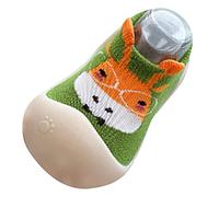 Calcetines antideslizantes para bebé, zapatos de gateo para bebé, zapatos para aprender a andar para niños, niñas, redondos, anticolisión, zapatillas para niños pequeños, informales, calcetines de