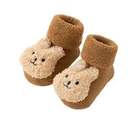 Calcetines antideslizantes para diseños de osos de dibujos animados, calcetines suaves y cómodos para niños y niñas, regalo antideslizante, lindo oso de dibujos animados, suaves, cómodos de llevar