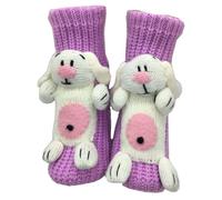 Calcetines antideslizantes para el piso del hogar Suéter de punto Calcetine casuales Zapatillas Calcetine para mujeres Calcetines Animales 3D Mujer Invierno de Punto Para Estar por Casa Ropa