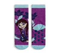 Calcetines antideslizantes para niña Disney Frozen Elsa y Anna de Algodón Niña Lurex 5686, violeta, 27-30