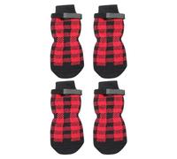 Calcetines antideslizantes para perros de interior | Calcetines para cachorros y gatos | Control de tracción antideslizante, protector de patas de perro antideslizante con cierre, una protección suave