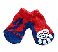 Calcetines antideslizantes para perros GogiPet, NBA rojo-azul, 4 unidades