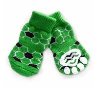 Calcetines antideslizantes para perros GogiPet, verde, 4 unidades