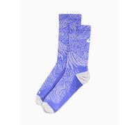 Calcetines de trail asics fujitrail graphic crew sock cobalto/bei S