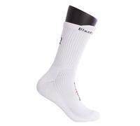 Black Crown - Calcetines Premium Altos - 70% Poliéster, 28% Algodón, 2% Elastano - Blancas con Corona Negra - Máximo Confort. (Calcetines Premium Altos, FR/ES, Números, 39, 42, Regular, Alto)