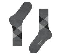 Burlington Edinburgh M So lana estampados 1 par, Calcetines Hombre, Gris Asphalt Melange 3180, 40-46