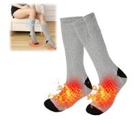 Calcetines Calefactables 2 X 5000mAh Calcetines Recargables con 3 Temperaturas,10H Calentamiento Continuo,Calentadores Pies para Hombres Mujeres, Ideal para y Regalos Invierno