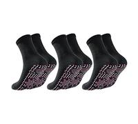 Calcetines calefactables, 3 pares de calcetines magnéticos, calcetines térmicos antideslizantes de invierno, calcetines de turmalina autocalentables para hombres y mujeres, montañismo, esquí,