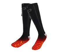 Calcetines calefactables, Calcetines calefactores para Hombres y Mujeres, Calcetines eléctricos Recargables con batería de 4000 mAh para Senderismo al Aire Libre, Camping, esquí, Caza