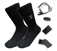 Calcetines calefactables, calcetines térmicos con mando a distancia, calcetines calefactables para hombres y mujeres, calcetines térmicos térmicos para actividades al aire libre en el viento