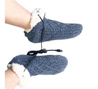 Calcetines Calefactables Con USB For Interiores, Calentadores De Pies Eléctricos, Recargables Por USB Antideslizantes Y Suaves For Hombre Y Mujer(Blue1)