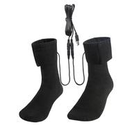 Calcetines calefactables eléctricos - Calor USB - Características térmicas de curación | Calcetines transpirables largos | Calcetines calentados para deportes de invierno, senderismo, esquí, camping