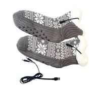 Calcetines Calefactables Eléctricos Con Batería Recargable, Calcetines Calefactables Con Batería Recargable De 5 V Para Hombres Y Mujeres, Calcetines Eléctricos Calefactores De Suel-a Completa