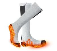 Calcetines Calefactables Recargables, 3 Niveles de Calor, Calcetines Electricos para Hombre y Mujer, Lavables, para Acampar, Pesca, Esquí, Senderismo(Socks,M)