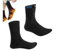 Calcetines calefactores eléctricos, Calcetines calefactores para hombre | Calcetines calientes recargables para acampar - Calientes a batería con modos de calentamiento ajustables, Zapato