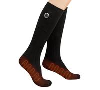 Calcetines calentados - Calcetines de esquí calentados Recargables de algodón cálido, 3 ajustes de Calor, Calentadores de pies de Invierno Lavables para pies, Trabajo al Aire Libre, Caza, esquí