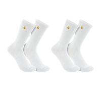 Calcetines Carhartt ForceT Midweight Crew, Pack de 2, Color Blanco, Talla L