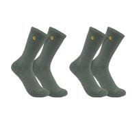 Calcetines Carhartt ForceT Midweight Crew, Paquete de 2, Verde, Talla M