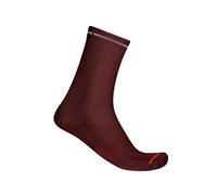 Calcetines Castelli Premio Evo 18 Rojo Burdeos, Talla XXL